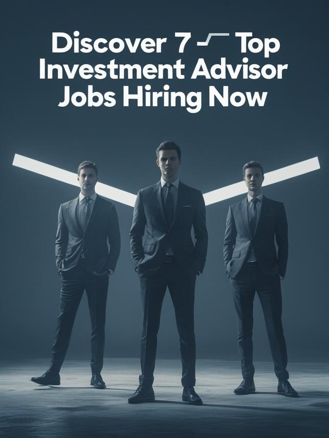 Discover 7 Top Investment Advisor Jobs Hiring Now